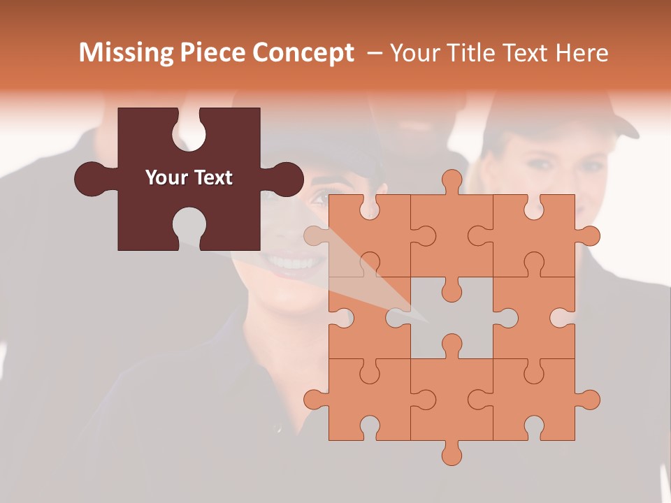 Cap Women Afro American PowerPoint Template