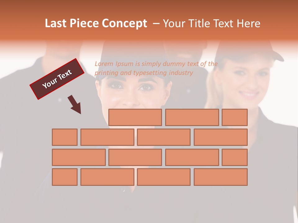 Cap Women Afro American PowerPoint Template