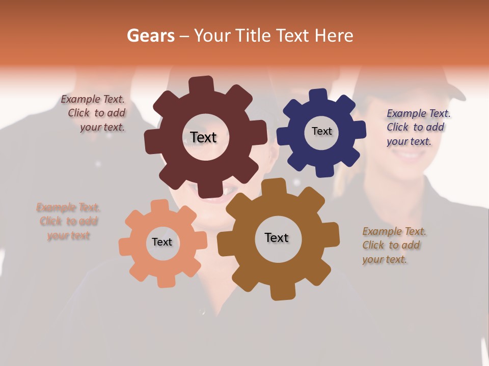 Cap Women Afro American PowerPoint Template