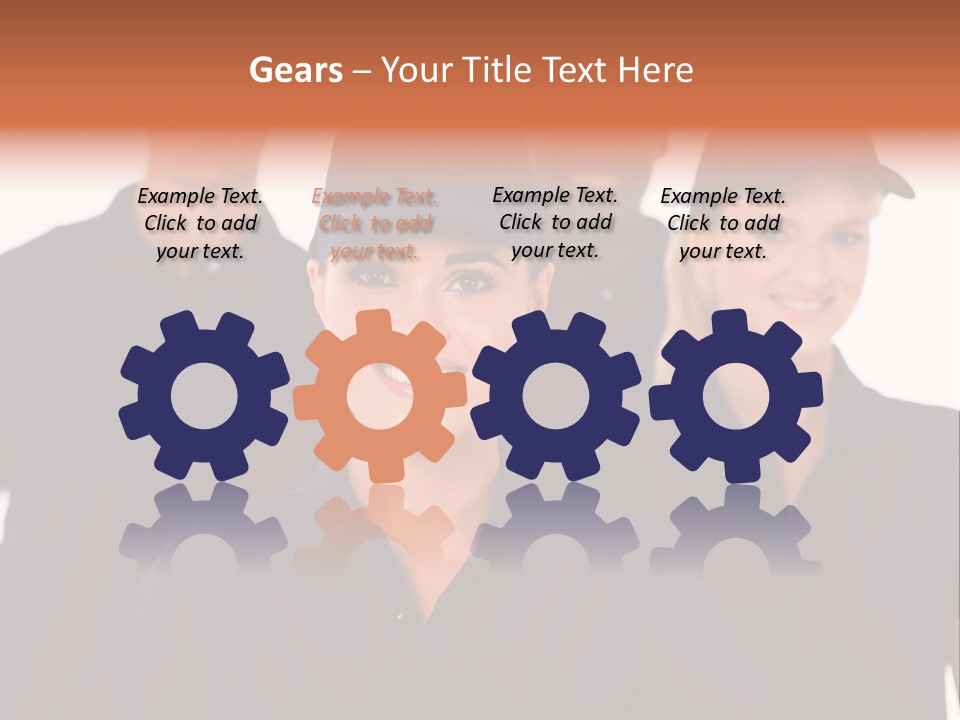 Cap Women Afro American PowerPoint Template