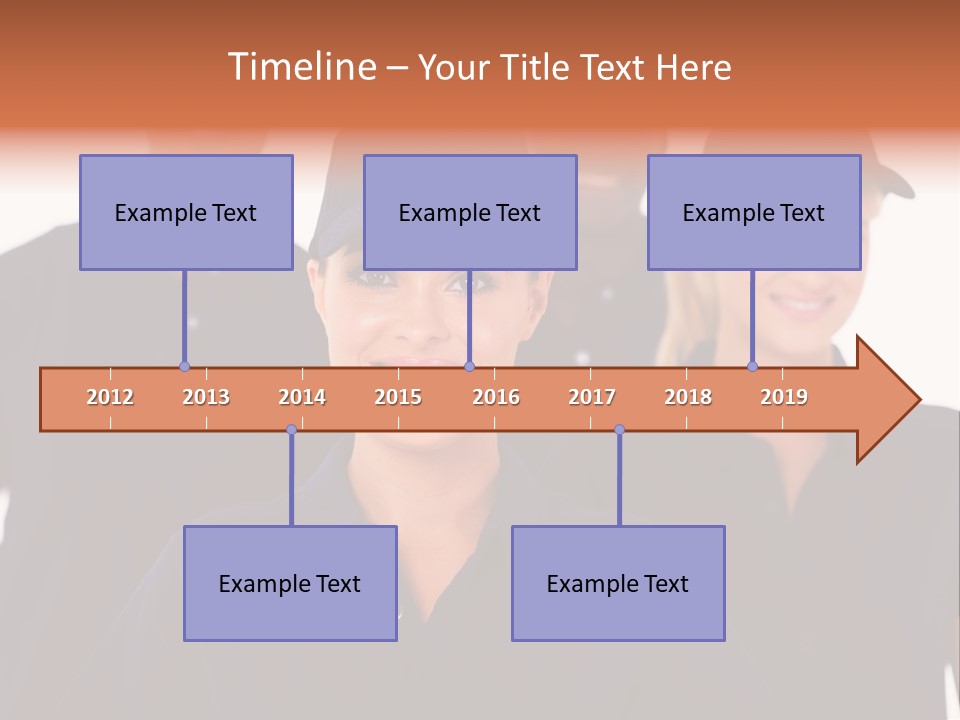 Cap Women Afro American PowerPoint Template