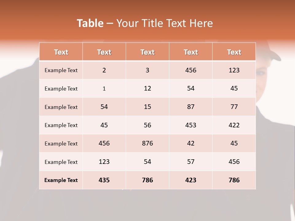 Cap Women Afro American PowerPoint Template