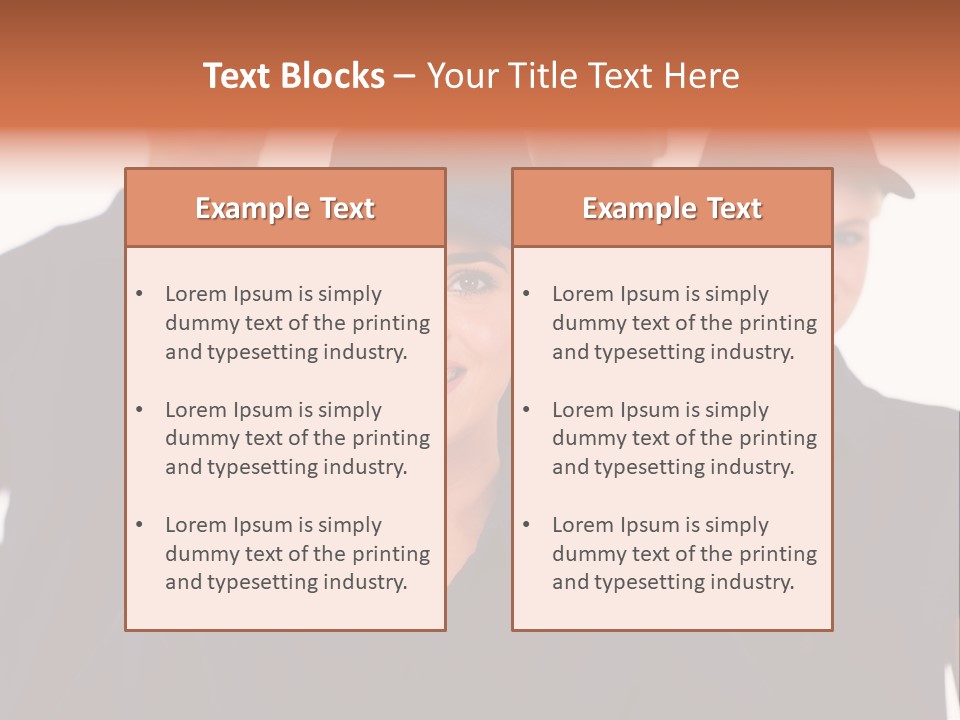 Cap Women Afro American PowerPoint Template