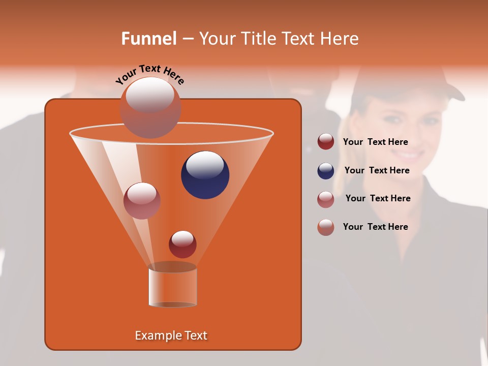 Cap Women Afro American PowerPoint Template