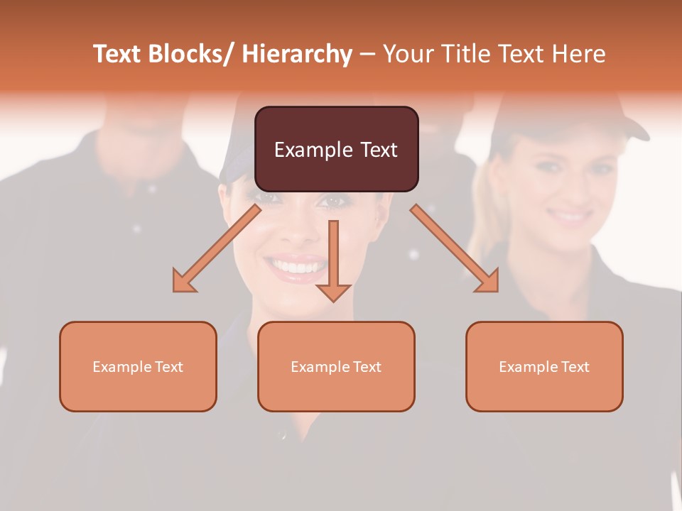 Cap Women Afro American PowerPoint Template