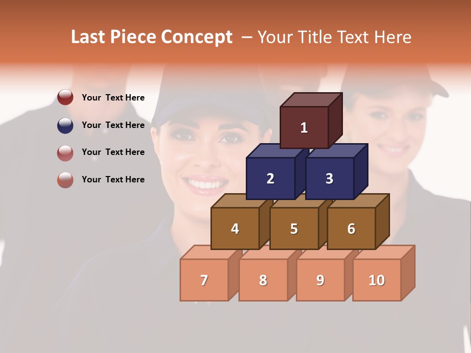 Cap Women Afro American PowerPoint Template