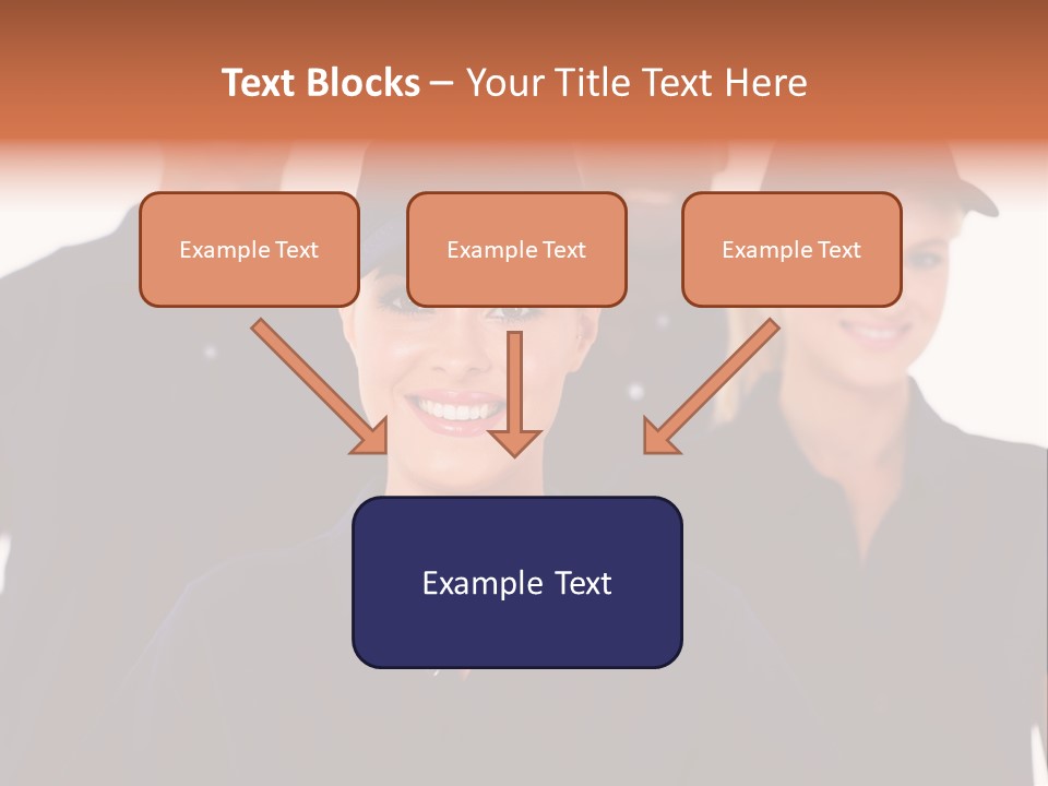 Cap Women Afro American PowerPoint Template