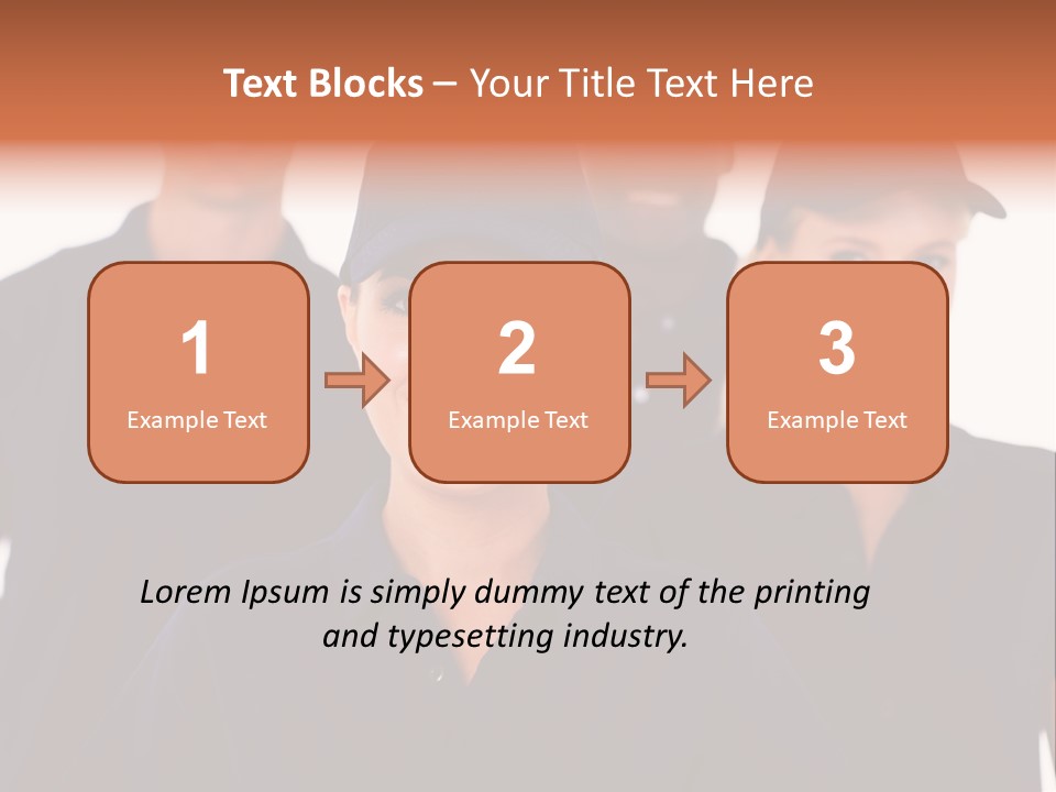 Cap Women Afro American PowerPoint Template