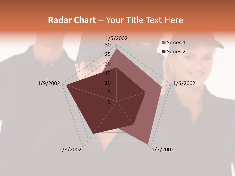 Cap Women Afro American PowerPoint Template