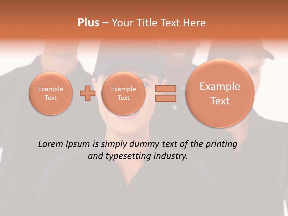 Cap Women Afro American PowerPoint Template