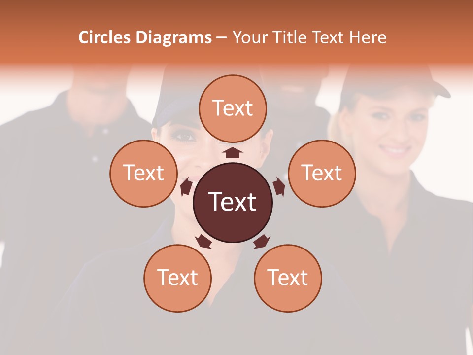 Cap Women Afro American PowerPoint Template