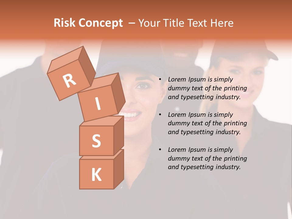 Cap Women Afro American PowerPoint Template