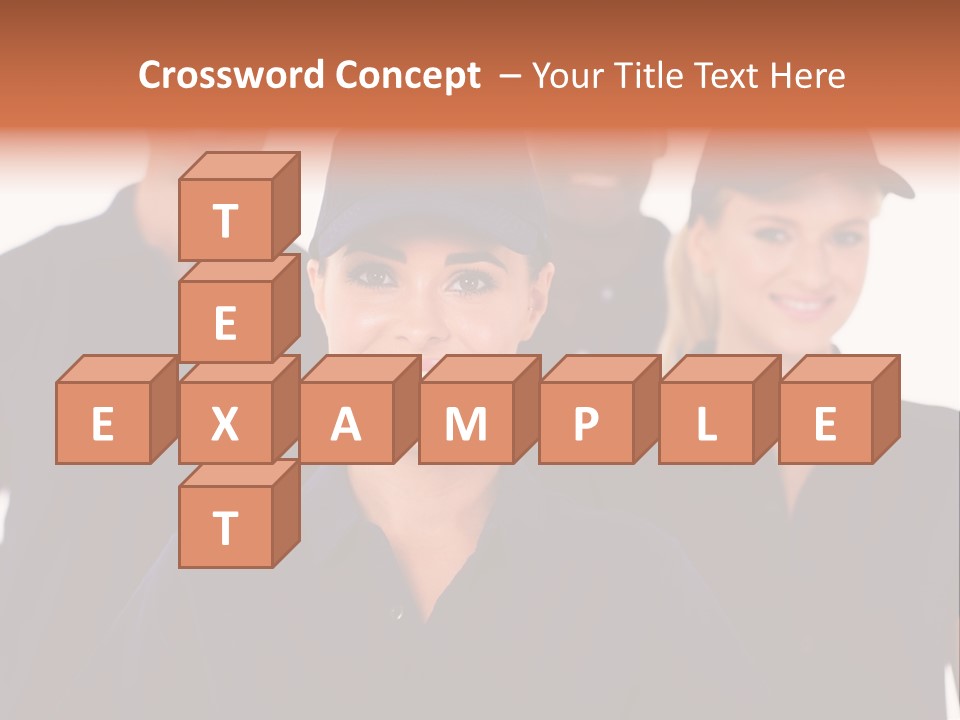 Cap Women Afro American PowerPoint Template