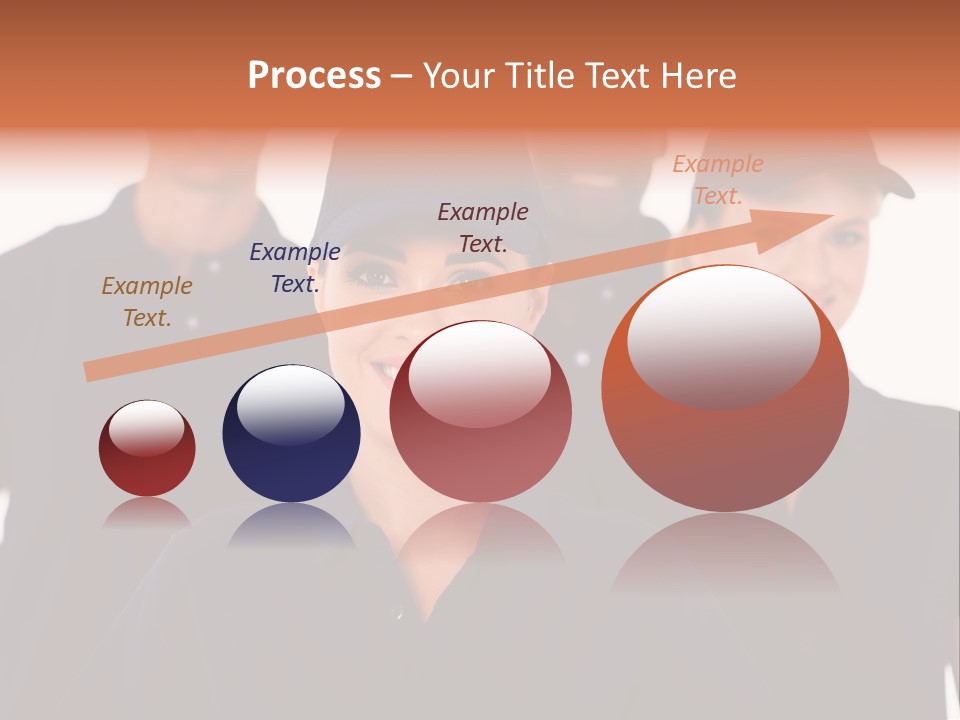 Cap Women Afro American PowerPoint Template