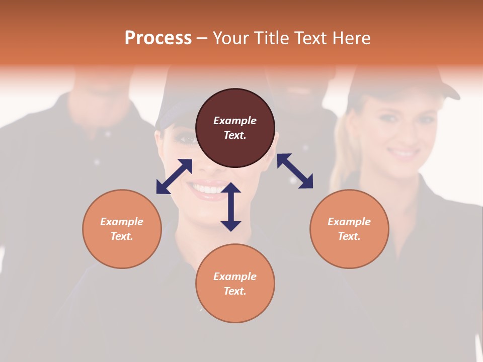 Cap Women Afro American PowerPoint Template