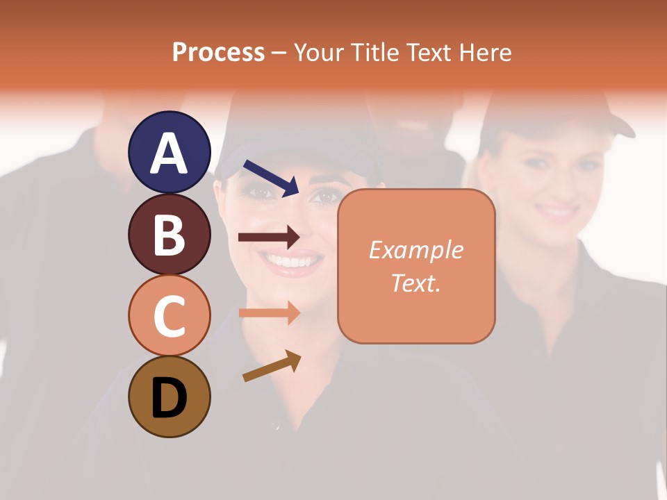 Cap Women Afro American PowerPoint Template