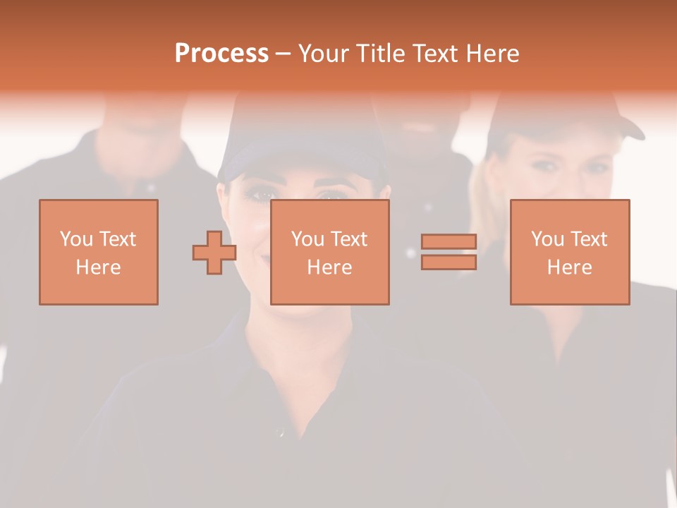 Cap Women Afro American PowerPoint Template