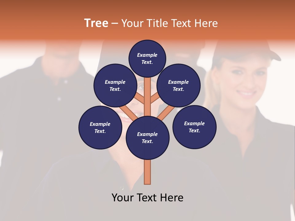 Cap Women Afro American PowerPoint Template