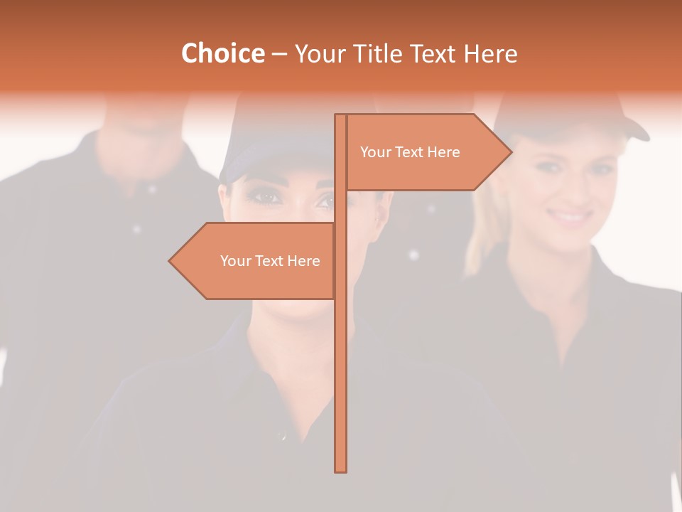 Cap Women Afro American PowerPoint Template