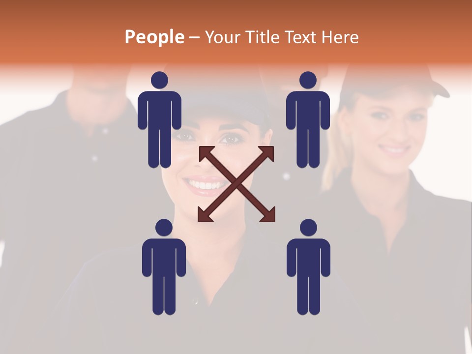 Cap Women Afro American PowerPoint Template