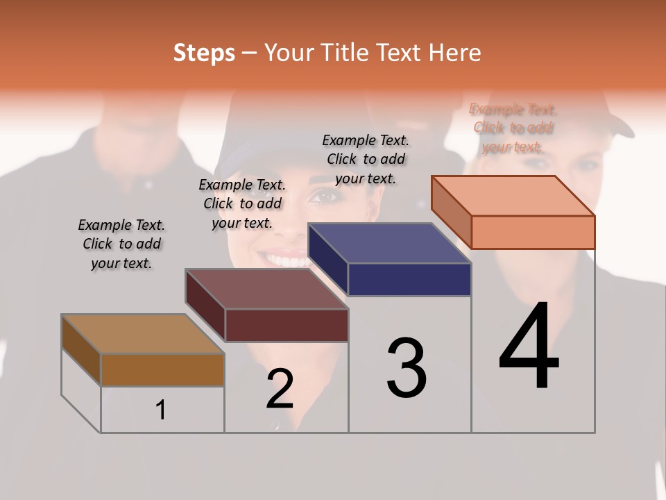 Cap Women Afro American PowerPoint Template