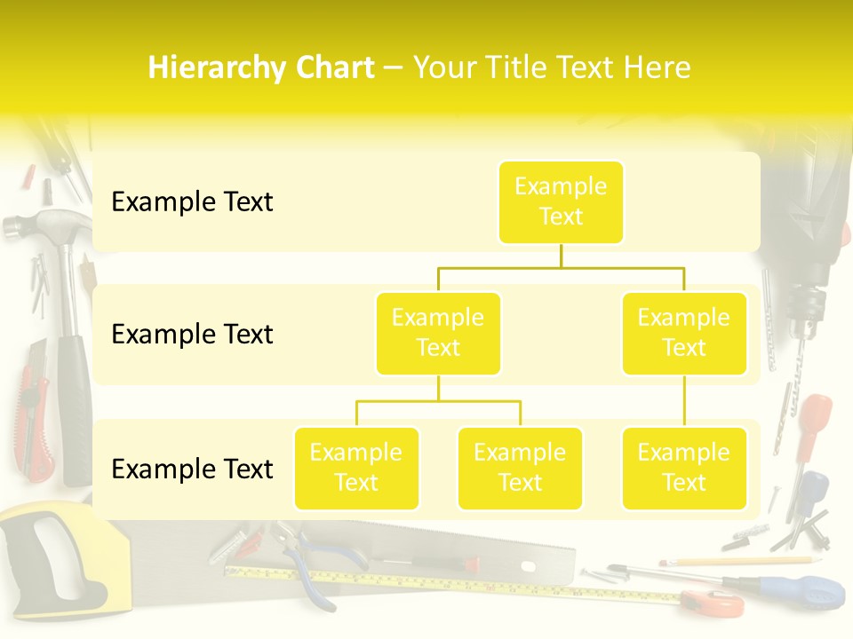 Work Screw Driver On White PowerPoint Template