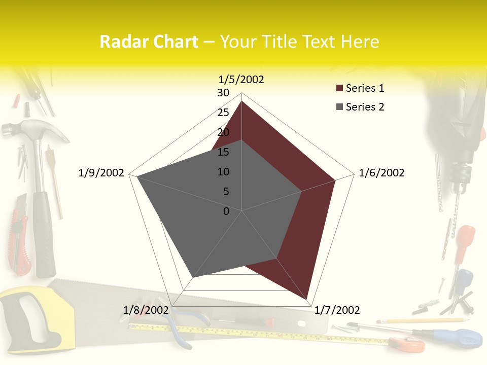 Work Screw Driver On White PowerPoint Template
