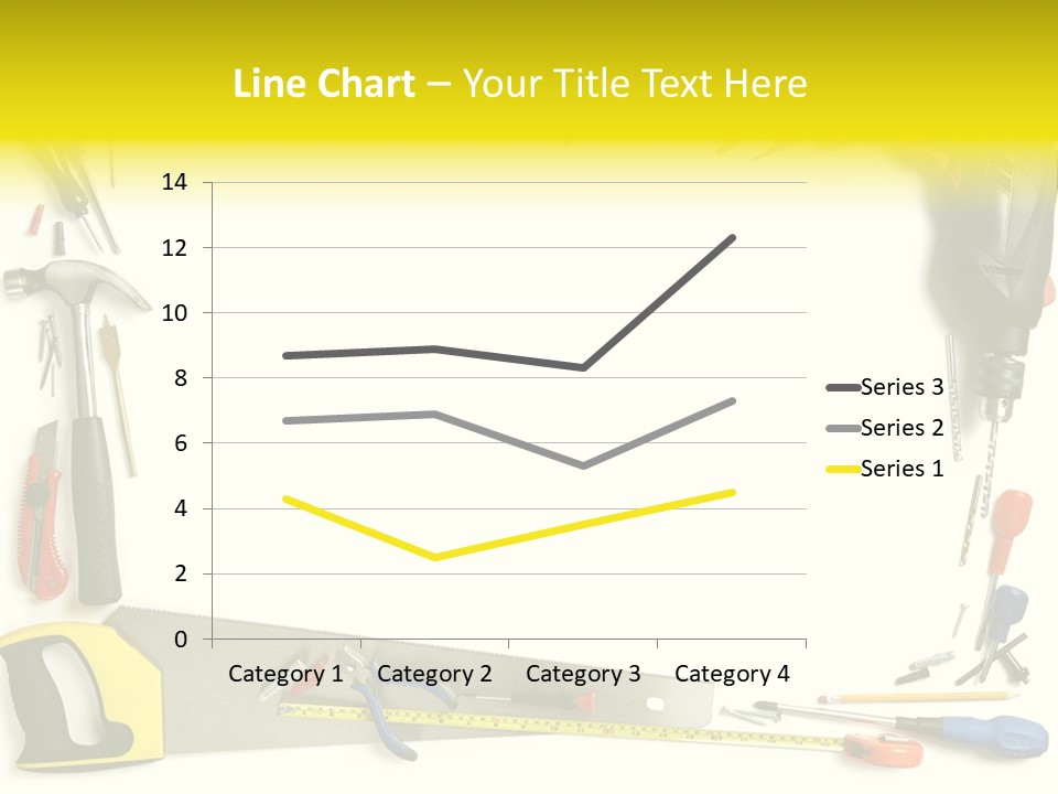 Work Screw Driver On White PowerPoint Template