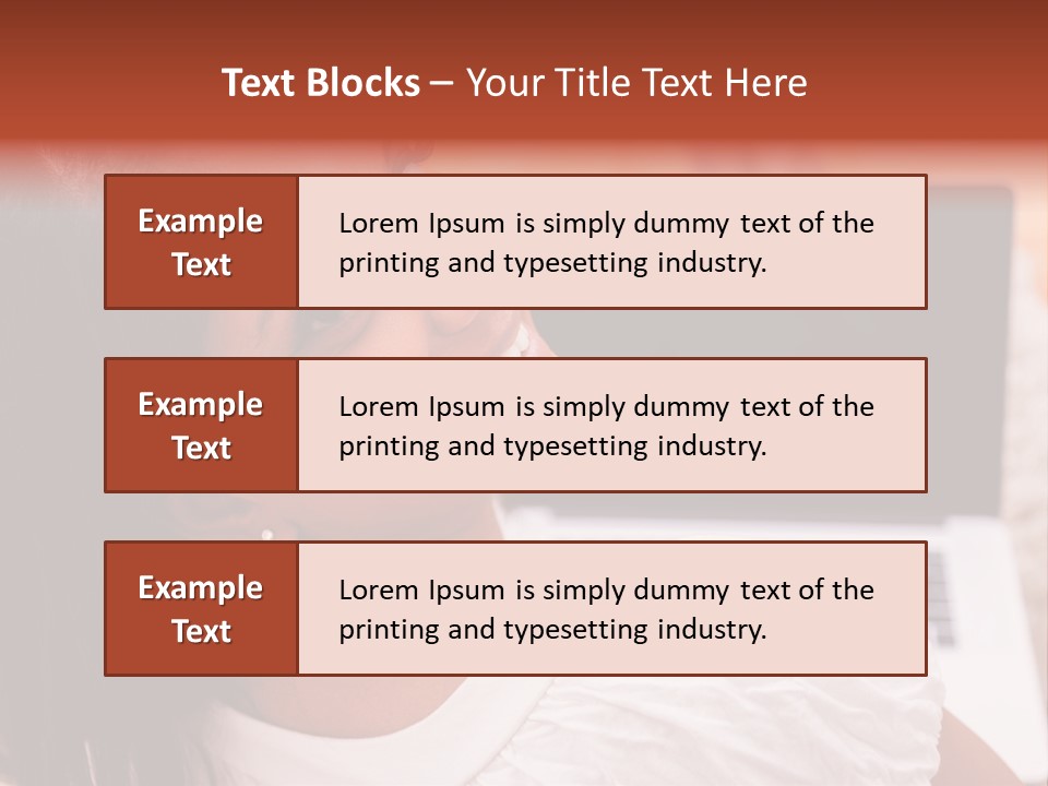 Life Smiling Caribbean PowerPoint Template
