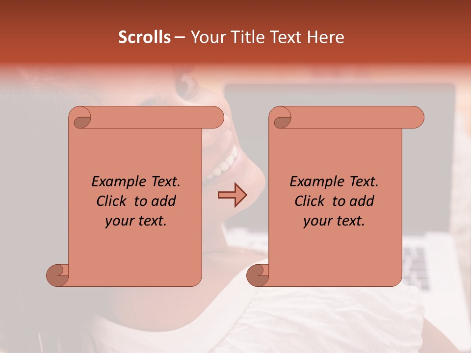 Life Smiling Caribbean PowerPoint Template