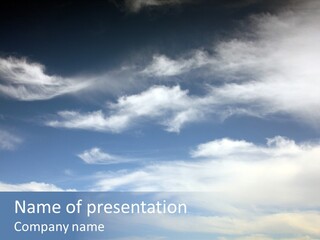 Summer Sky Panoramic PowerPoint Template