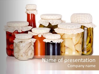 Conserve Organic Container PowerPoint Template