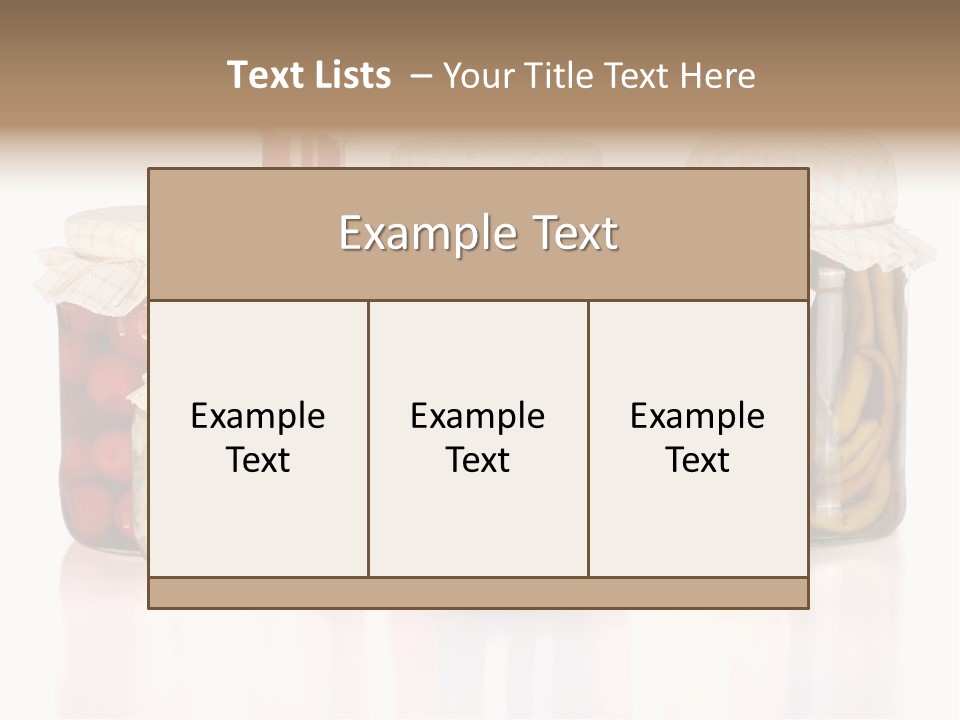 Conserve Organic Container PowerPoint Template