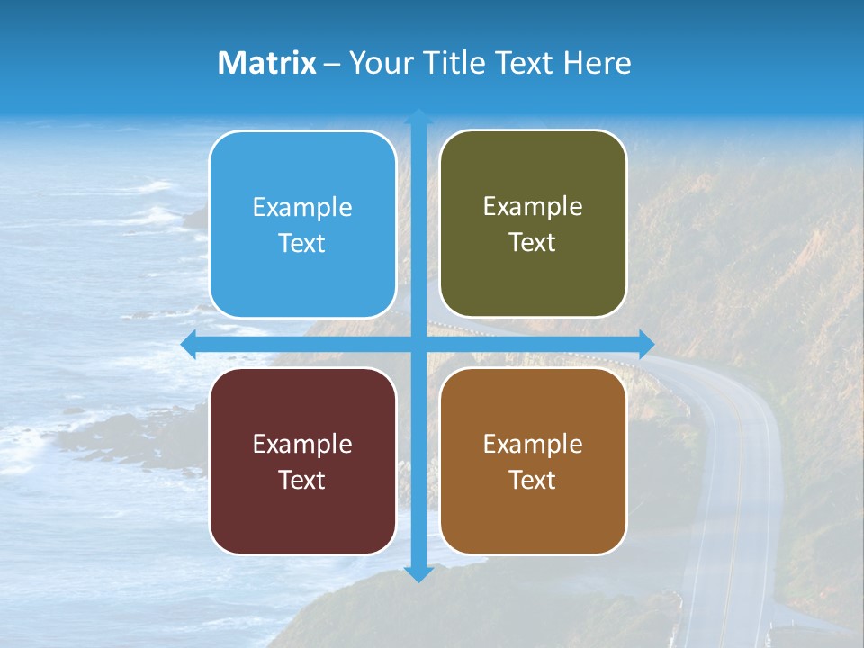 Big Sur Tourism Highway One PowerPoint Template