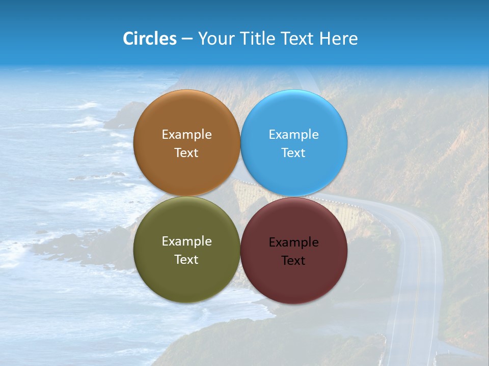 Big Sur Tourism Highway One PowerPoint Template