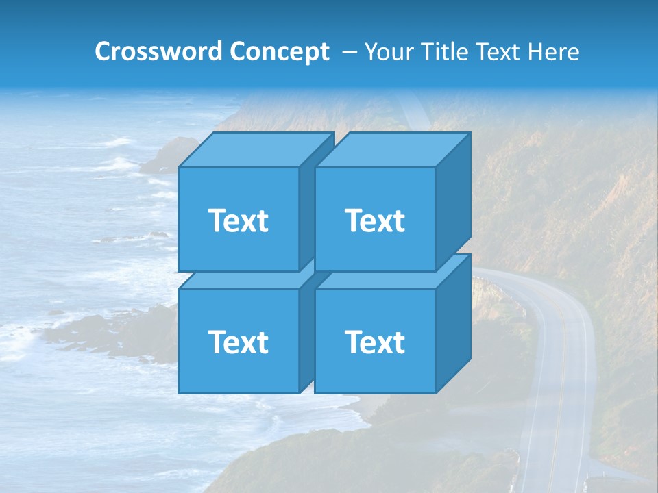 Big Sur Tourism Highway One PowerPoint Template