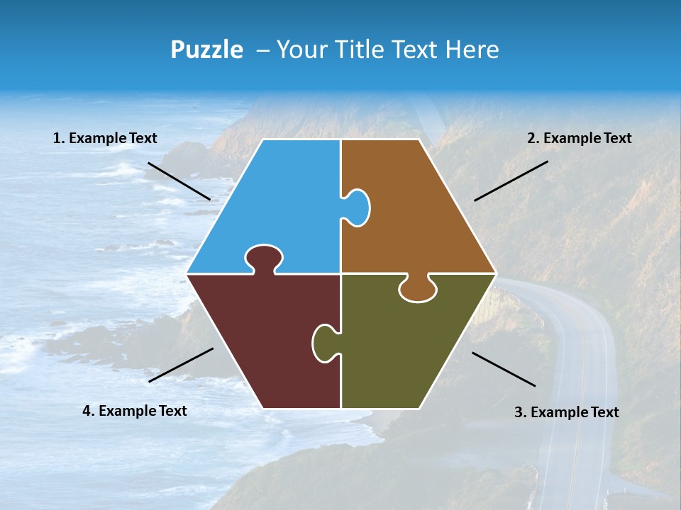 Big Sur Tourism Highway One PowerPoint Template