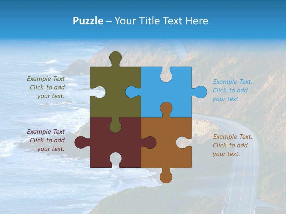 Big Sur Tourism Highway One PowerPoint Template