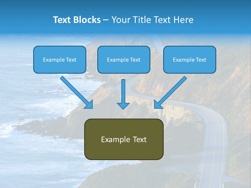 Big Sur Tourism Highway One PowerPoint Template