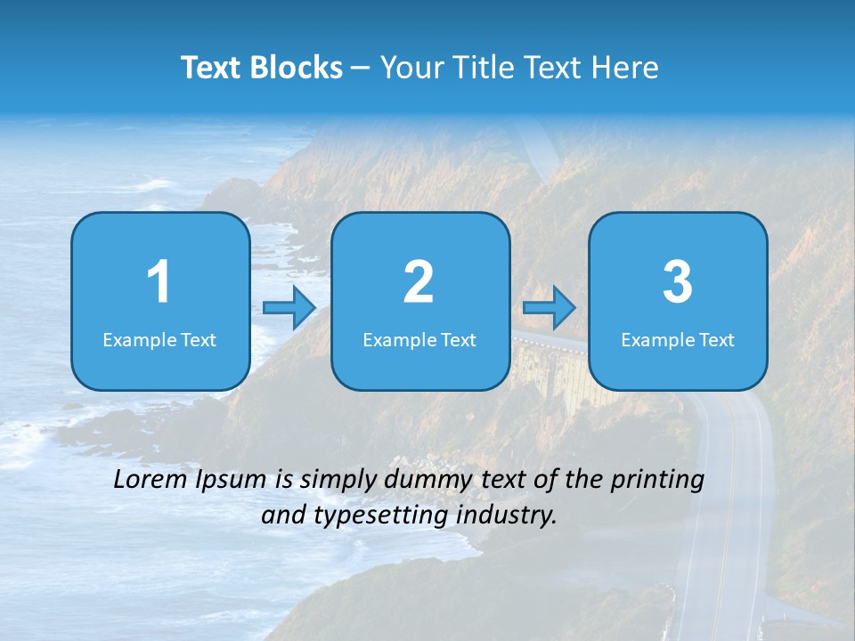 Big Sur Tourism Highway One PowerPoint Template