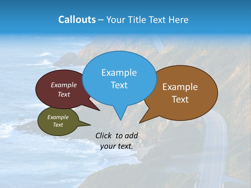 Big Sur Tourism Highway One PowerPoint Template