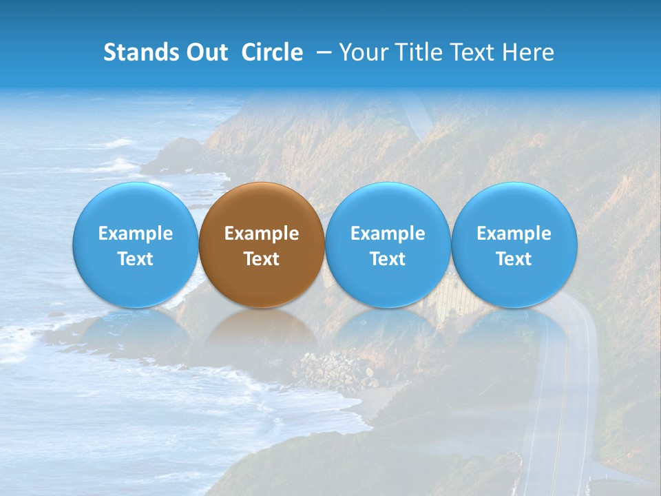 Big Sur Tourism Highway One PowerPoint Template