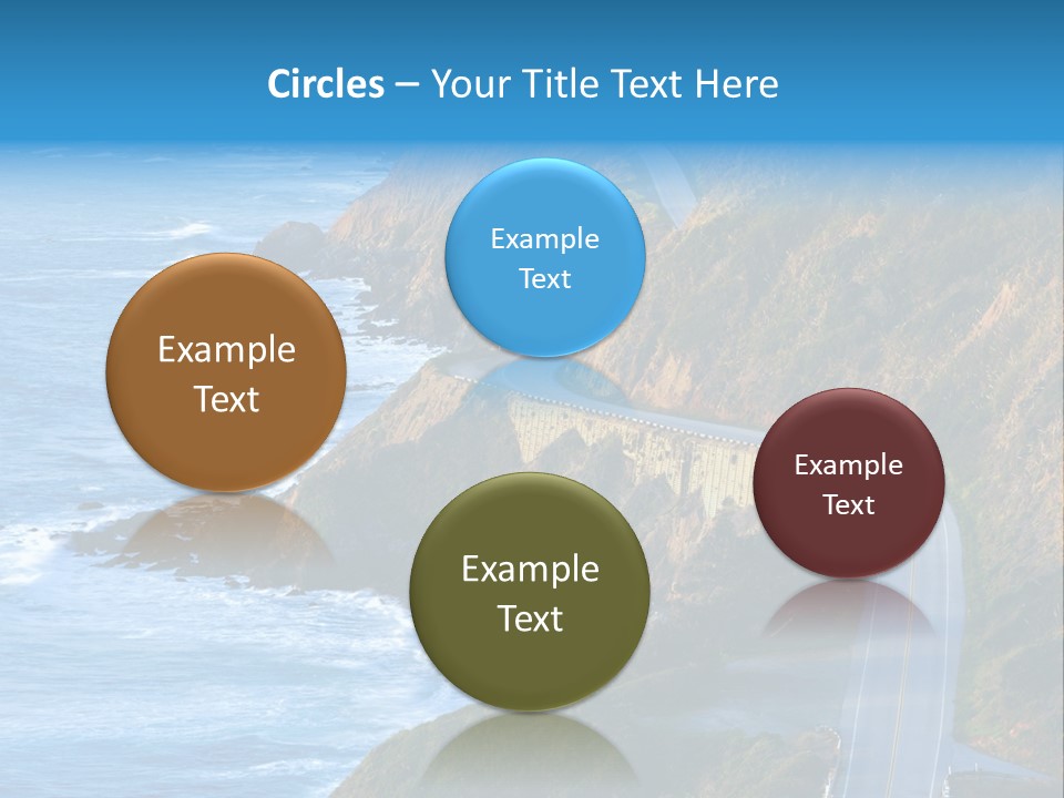 Big Sur Tourism Highway One PowerPoint Template