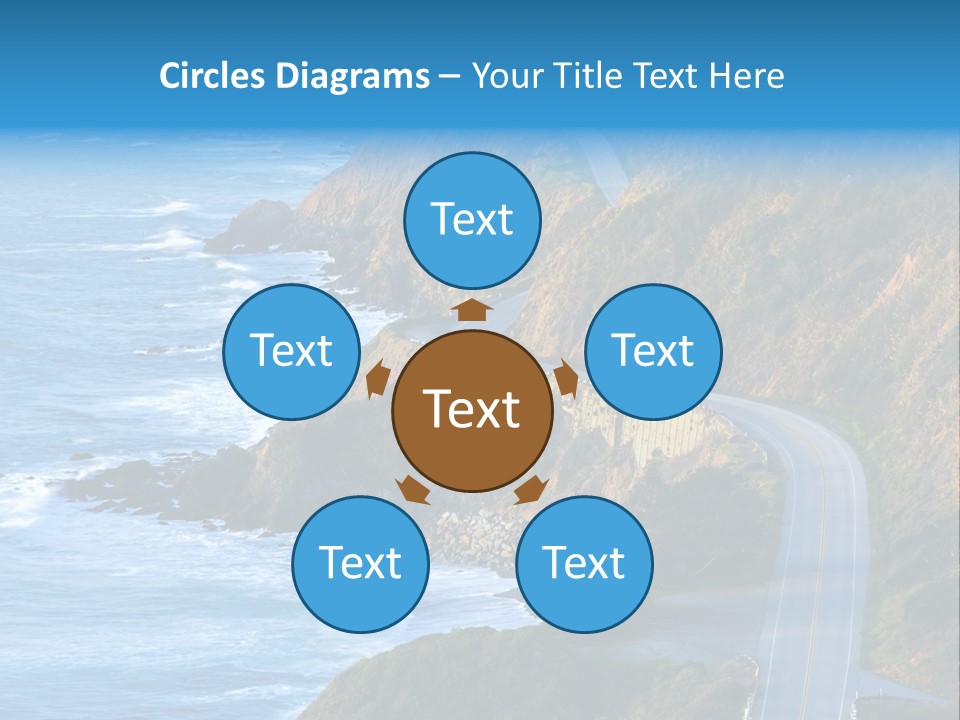 Big Sur Tourism Highway One PowerPoint Template