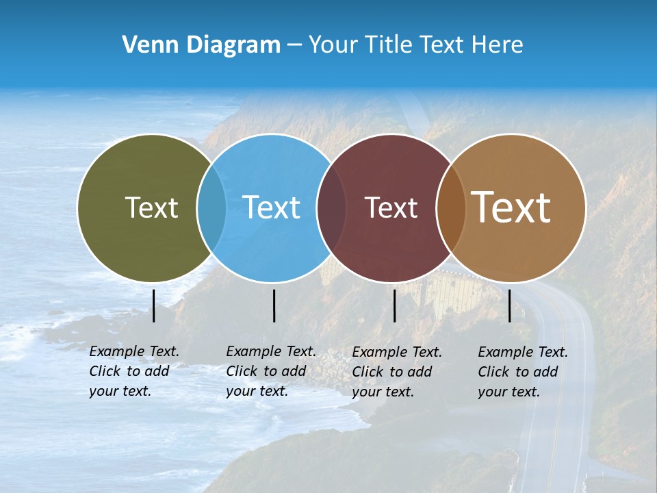 Big Sur Tourism Highway One PowerPoint Template