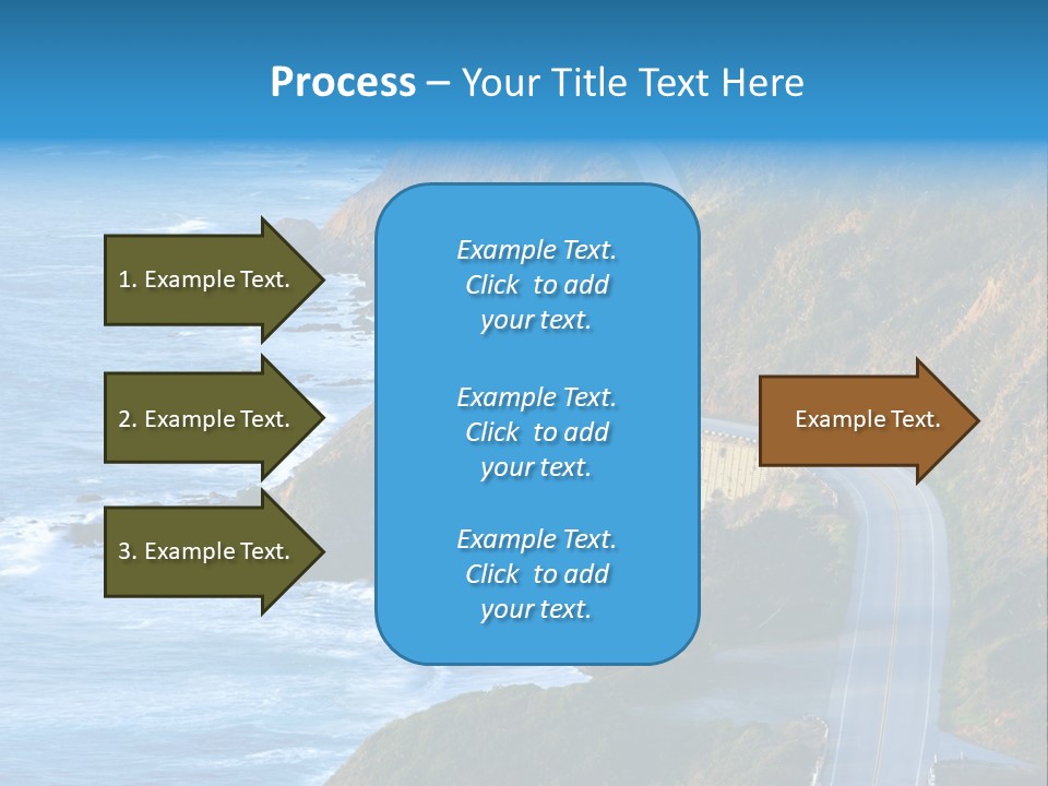 Big Sur Tourism Highway One PowerPoint Template