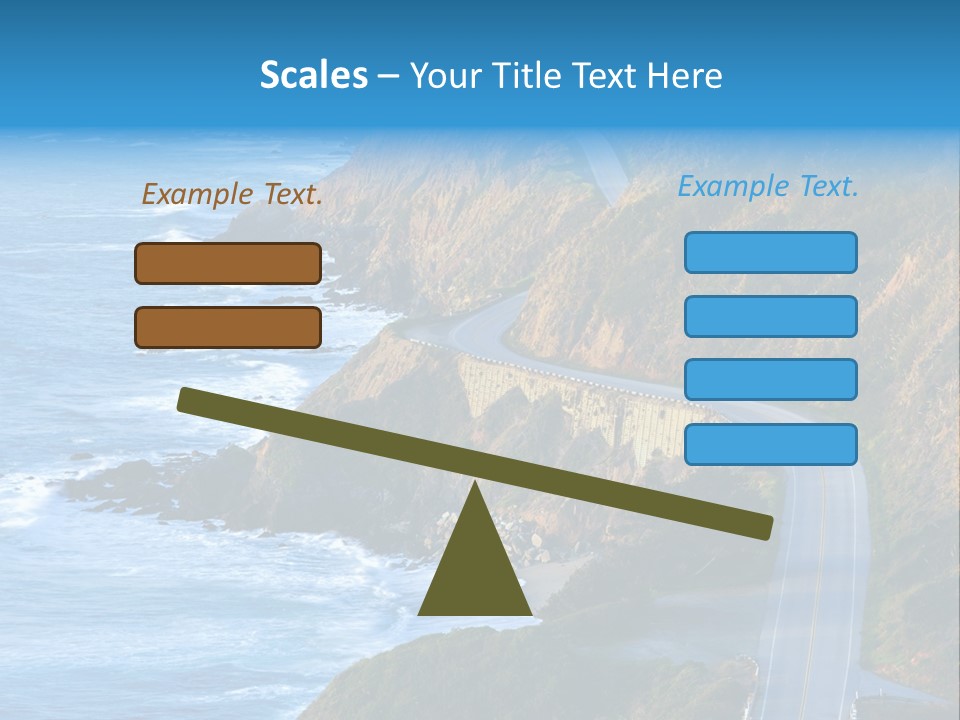 Big Sur Tourism Highway One PowerPoint Template