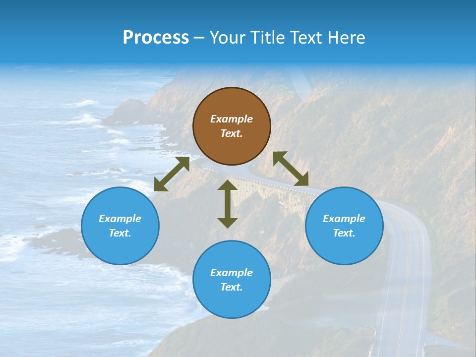 Big Sur Tourism Highway One PowerPoint Template