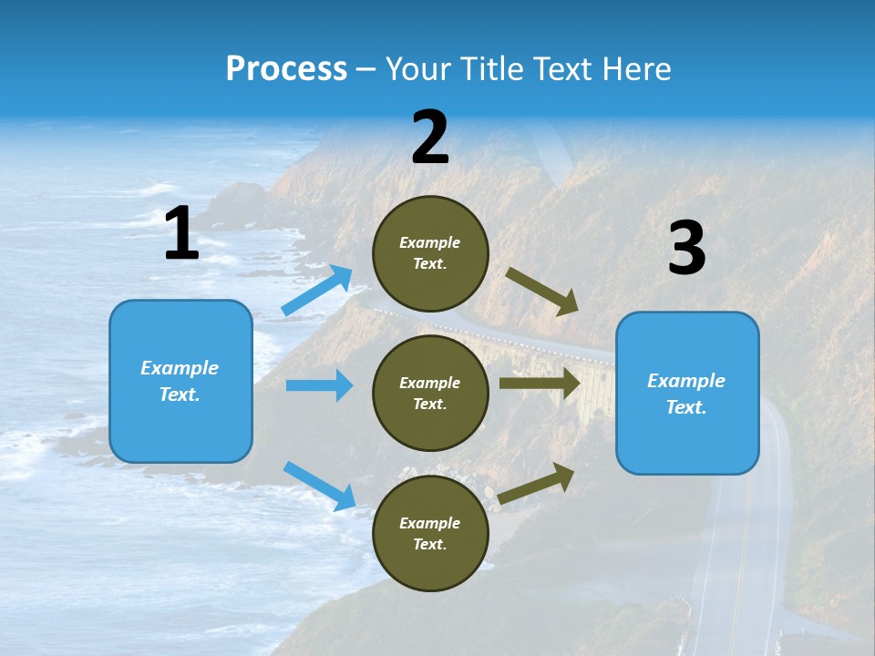 Big Sur Tourism Highway One PowerPoint Template