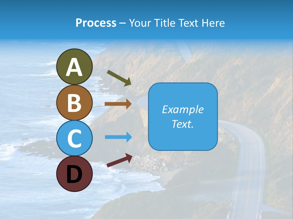 Big Sur Tourism Highway One PowerPoint Template